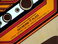 Image # 37130: The Getaway: High Speed II 2nd Version Blank Playfield - Diamond Plate Marking 
(This playfield has the Diamond Plate coating.)
