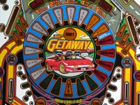 Image # 37133: The Getaway: High Speed II 2nd Version Blank Playfield - Detail 
(This playfield has the Diamond Plate coating.)