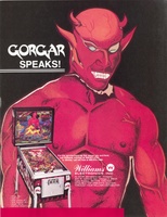 Image # 67221: Gorgar Flyer - Back 
(The plastic promotional record has been detached from this flyer.)