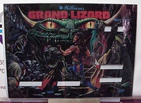 Image # 40550: Grand Lizard Pre-Production System 11 Backglass 
(Artist is Paul Faris.)
