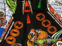 Image # 45313: Grand Lizard Playfield - Detail 
(This is a New Old Stock playfield in its crate from the manufacturer.)