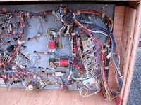 Image # 45317: Grand Lizard Under Upper Playfield 
(This is a New Old Stock playfield in its crate from the manufacturer.)