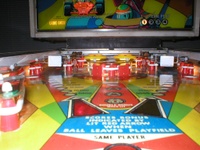 Image # 16797: Grand Prix Playfield - Ball View 
(The 'C' and 'D' drop targets are not original to this game.)