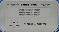 Image # 43162: Grand Prix Score Card 
(From the game with serial number 286825.)
