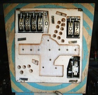 Image # 28547: Grand Slam Backbox Insert 
(The red circles on the backbox front, as seen on the game flyer, have faded on this backbox.)