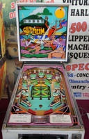 Image # 46503: Gulfstream Cabinet - Front View 
(The five purple spots near the flippers are not original to this game.)