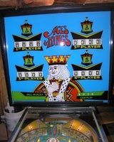 Image # 63863: Aces & Kings Prototype Backglass 
(Serial number 71396.)