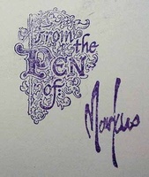 Image # 60594: Guns N' Roses Original Cabinet Artwork - Signature 
(This shows the artist's signature.)