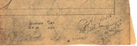 Image # 46446: Gusher Signatures on Tool Room Drawing - Blueprint Copy 
(Drawing completed by 'CWR' on March 11, 1958.Routing jigs completed by (illegible) on March 14, 1958.Approved by Harry Mabs on April 3, 1958.Changes approved by Harry Mabs on April 29, 1958.)