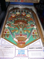 Image # 18591: Happy Clown Playfield 
(The green center targets are not original to this game.)