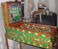 Image # 15284: Happy Days Cabinet - Left 
(The cabinet head is not original to this game. Photo included to show original cabinet body.)