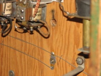 Image # 38950: Auto Race Game Over Lamp Hole 
(Note there are no lamp wires installed to this hole. Serial number E14989AR.)