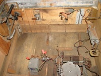 Image # 69505: Auto Race Inside Cabinet - Front 
(The coin mechanism is missing from the coin door. Serial number E14989AR.)