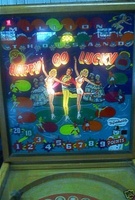 Image # 32454: Happy-Go-Lucky Illuminated Backglass