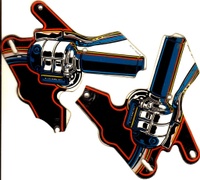 Image # 31825: Harley-Davidson (1st production run) Light Shields 
(From a game with serial number I656432.)