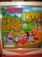 Image # 52535: Harvest Backglass 
(Serial number HA-1143.)