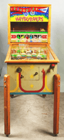 Image # 79168: Hayburners Cabinet - Front View 
(The background scene is missing from the backbox animation area.)