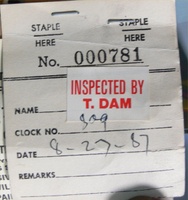 Image # 48075: Heavy Metal Meltdown Serial Number Tag 
(This tag is located under the playfield near the left flipper coil. It is the only tag on the machine with this number.)