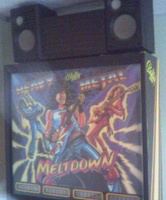 Image # 27948: Heavy Metal Meltdown Boombox Radio Topper 
(Topper has approximately 20 red lights which strobe to the music soundtrack.)