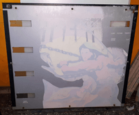 Image # 74209: Hercules Backglass - Reverse - Silkscreening 
(From the game with serial number 370226.)