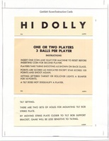 Image # 5311: Hi Dolly Score Card