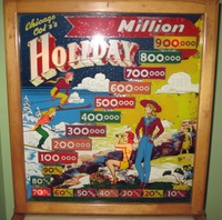 Image # 66337: Holiday Backglass 
(Serial number 41326.)