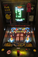 Image # 75666: Baby Pac-Man Illuminated Playfield 
(Photographed at an arcade.)