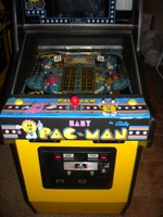 Image # 46456: Baby Pac-Man Cabinet - Lower Front 
(Serial number 9130.)