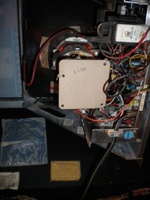 Image # 46461: Baby Pac-Man Inside Upper Cabinet 
(Serial number 9130.)
