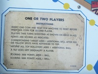 Image # 70034: Hyde Park Sample Game - Instruction Card 
(Serial number 01014 S.)