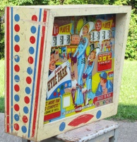 Image # 70035: Hyde Park Sample Game - Backbox - Left 
(Serial number 01014 S.)