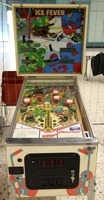 Image # 65167: Ice Fever Cabinet - Front View 
(The white pop bumper caps shown here are not original to this game.)