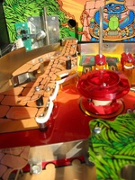 Image # 9439: Indiana Jones: The Pinball Adventure Playfield Detail 
(This image includes the 'Lost Plastic' removed from production machines.)