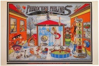 Image # 70462: Bad Cats Promotional Poster 
(Artist is Python Anghelo.Number 7 of 25.Dimensions 24 inches by 36 inches.From the estate of Python Anghelo.)