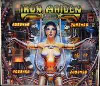Image # 6837: Iron Maiden Backglass