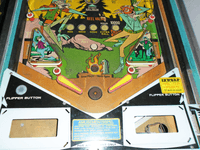 Image # 77262: Jackpot Early Production Lower Playfield 
(Serial number 94083.)