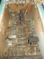 Image # 77268: Jackpot Early Production Inside Cabinet 
(One wire has detached from the knocker coil. Serial number 94083.)