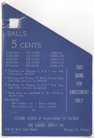 Image # 79650: Jeanie Instruction and Score Card