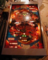 Image # 60991: Joust Early Production - Player 2 Playfield 
(Serial number XP0223.)