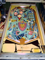 Image # 40360: Joust Early Production Playfield 
(Serial number 1001.)