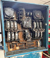 Image # 83382: Jubilee Inside Backbox 
(The cabling from the playfield and lower cabinet are not shown plugged into the backbox jacks.)