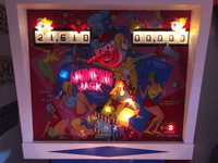 Image # 77183: Jumping Jack Illuminated Backglass 
(The backbox has been repainted.)
