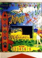 Image # 7292: Jungle Backglass 
(The backbox shown here has been repainted at variance from factory.)