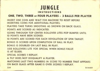 Image # 38765: Jungle Instruction Card