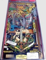 Image # 14366: Jungle Lord Early Production Playfield 
(This game has serial number 467034.)