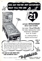 Image # 54246: Just 21 Coin Machine Journal Ad 
(Coin Machine Journal, February 1950, page 36)