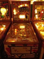 Image # 46774: Kewpie Doll Cabinet - Front View 
(The two passive bumpers at the top have their rubber rings positioned differently than in the game flyer. Serial number 29248.)