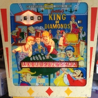 Image # 61973: King of Diamonds Sample Game - Illuminated Backglass 
(Serial number 01028 S.)
