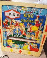 Image # 77666: King of Diamonds Sample Game - Backglass 
(Serial number 01003 S.)