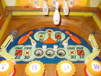 Image # 56040: King Pin Upper Playfield 
(Serial number 23304.)
